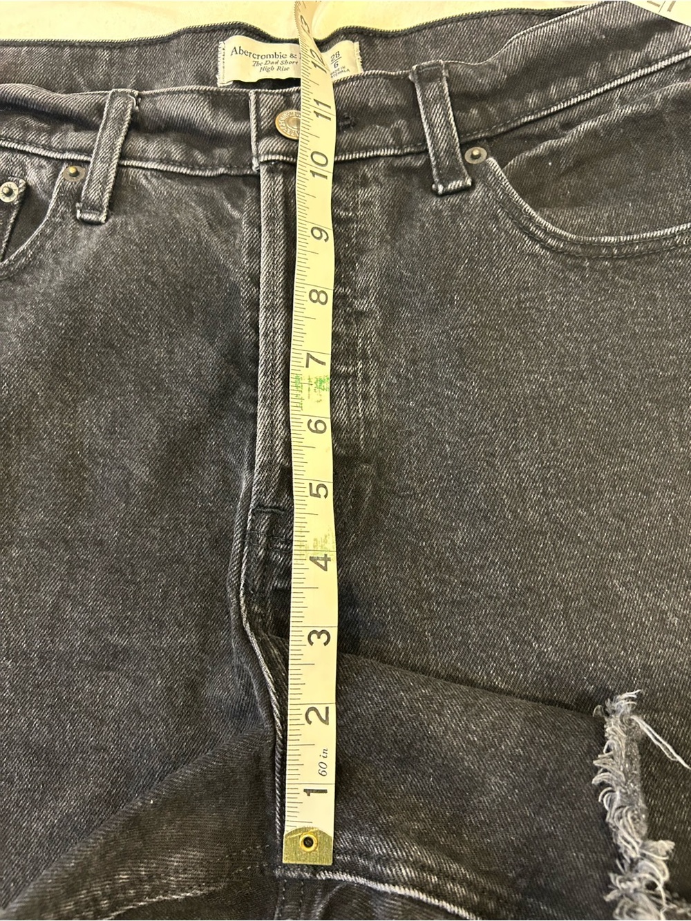 Women’s black Abercrombie Jean shorts - Picture 7 of 7